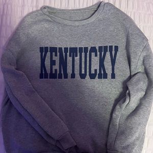 grey kentucky crewneck